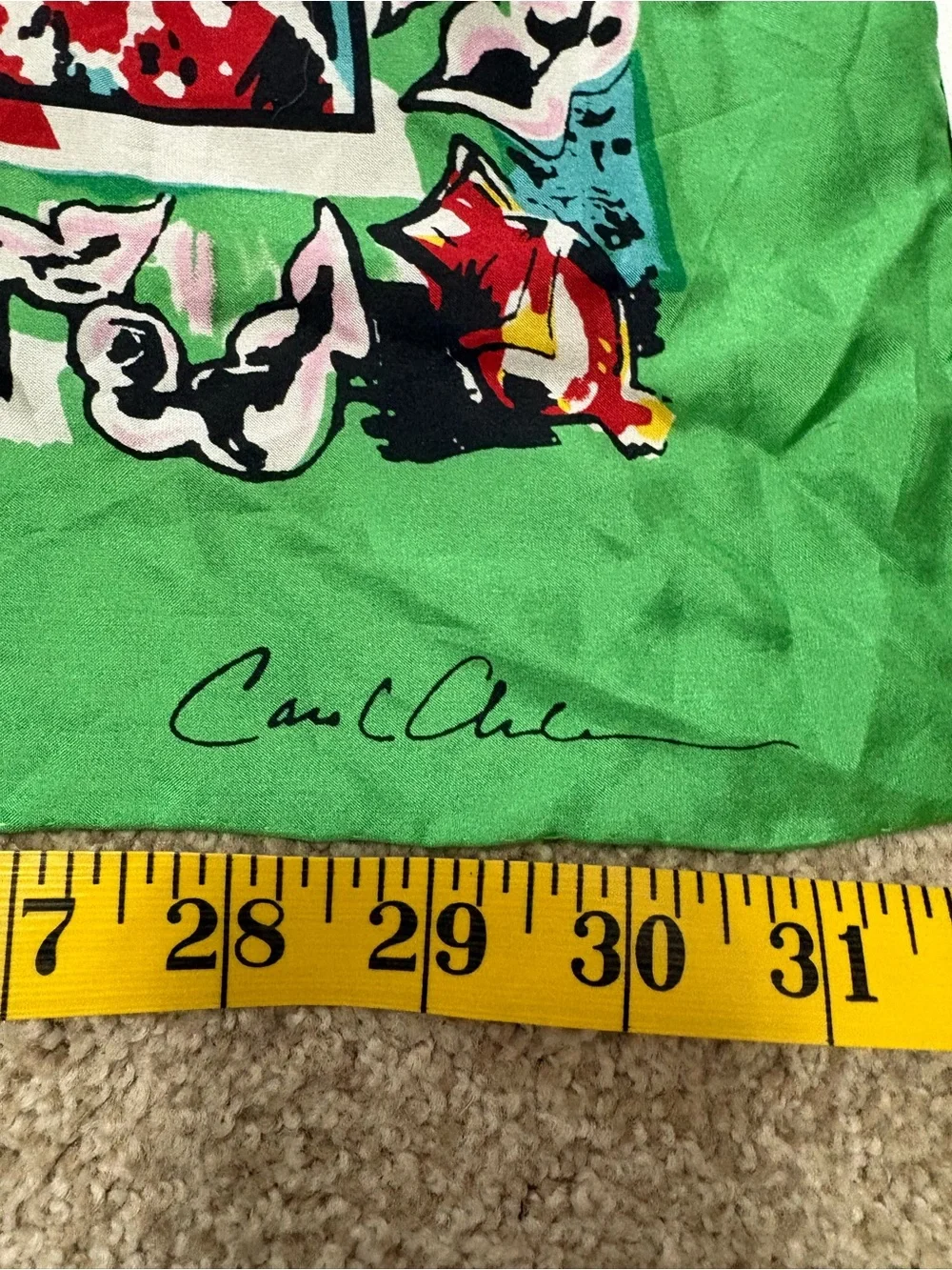 Cabi multicolored 100% Silk Scarf Carol Anderson 32